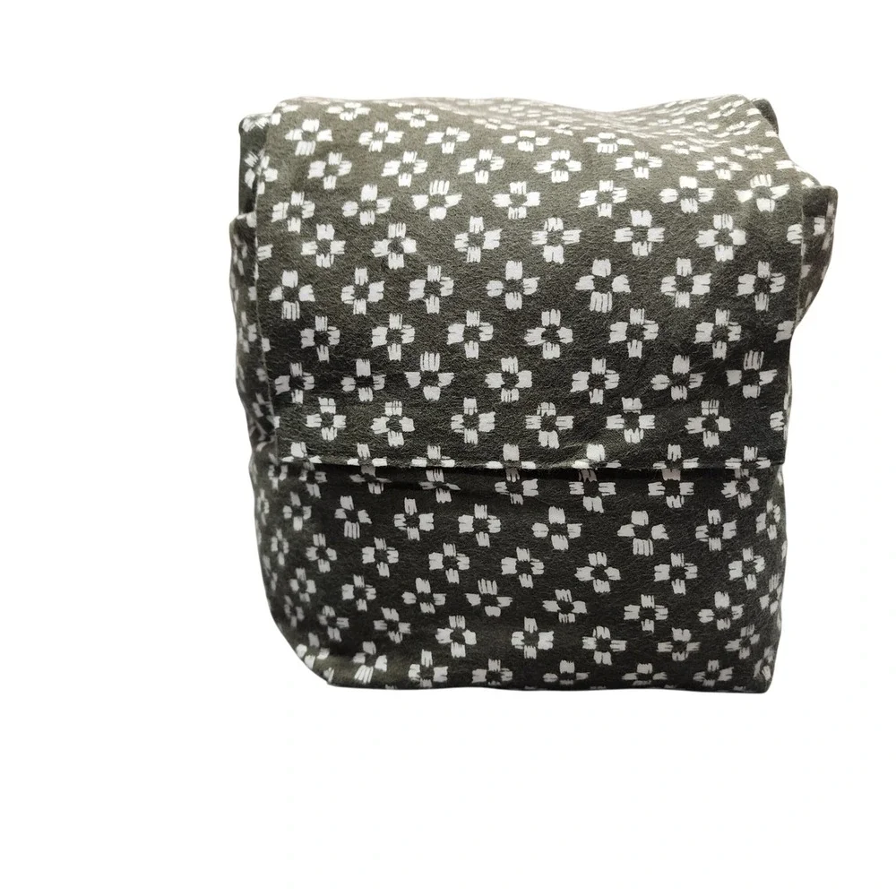 Threshold Full Ultra Soft Flannel Sheet Set Green White Geometric‎ Pattern